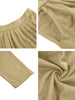 Solid Color Elastic Waist Slant Pockets Harem Pants