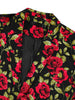 Lightweight Floral Print One Button Prom Suit Blazer