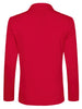 Classic Notched Lapel Solid Long Sleeve Knit Blazer