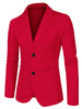 Classic Notched Lapel Solid Long Sleeve Knit Blazer