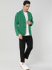 Classic Notched Lapel Solid Long Sleeve Knit Blazer