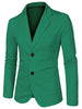 Classic Notched Lapel Solid Long Sleeve Knit Blazer