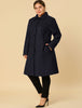 Polyester H Line Winter Single Breasted Coat Jacket