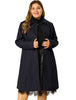 Polyester H Line Winter Single Breasted Coat Jacket