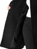 Plus Size A Line Turn Down Collar Double Breasted Coat