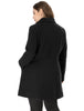 Plus Size A Line Turn Down Collar Double Breasted Coat