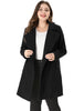 Plus Size A Line Turn Down Collar Double Breasted Coat