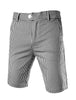 Casual Summer Striped Flat Front Chino Shorts