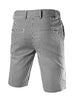 Casual Summer Striped Flat Front Chino Shorts