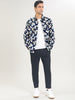 Long Sleeve Aloha Hawaiian Palm Flower Print Shirt