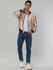Sequin Varsity Long Sleeve Zipper Bomber Jacket