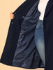 Plus Size Notched Lapel Double Breasted Winter Long Coat