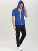 Lightweight Solid Color Zip Up Short Sleeve Hoodies