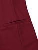 V Neck Sleeveless Two Pockets Button Solid Vest