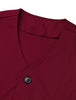 V Neck Sleeveless Two Pockets Button Solid Vest