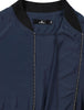 Plus Size Contrast Trim Zipper Pocket Bomber Jacket