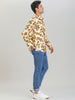 Long Sleeve Aloha Hawaiian Palm Flower Print Shirt