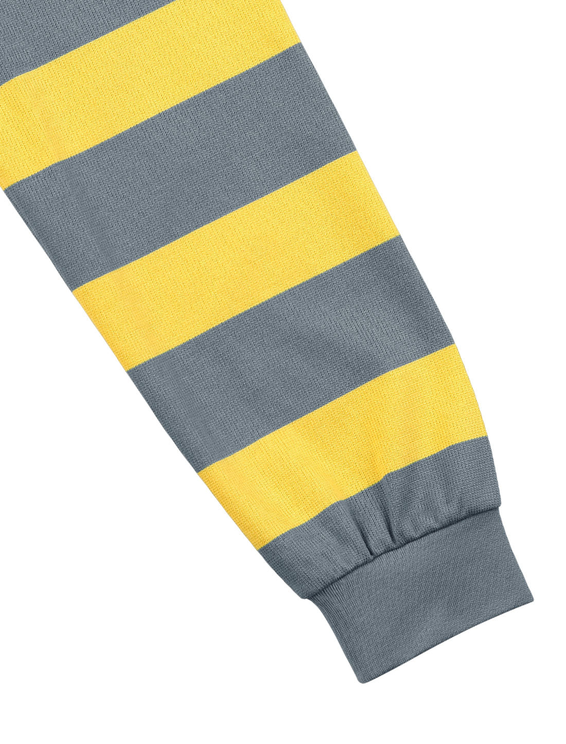 Bublédon Loose Knit Striped Lapel Long Sleeve Polo T-Shirts