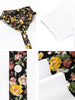 Summer Pocket Short Sleeve Button Floral Print Shirt