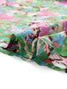 Polyester V Neck Floral Print Summer Plus Size Dress