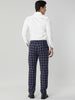 Casual Flat Front Check Business Dress Plaid Pants
