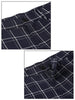 Casual Flat Front Check Business Dress Plaid Pants