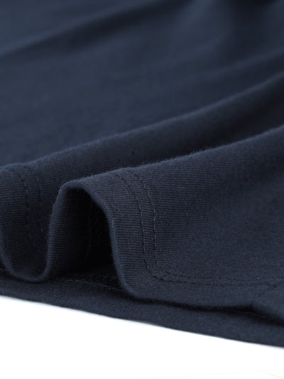 Polyester X Line V Neck Short Sleeve T-shirt