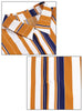 Summer Colorful Striped Short Sleeve Button Shirt