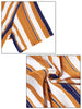Summer Colorful Striped Short Sleeve Button Shirt