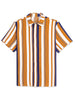 Summer Colorful Striped Short Sleeve Button Shirt