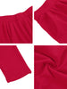 Solid Color Elastic Waist Slant Pockets Harem Pants