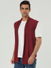 Casual Open Front Irregular Hem Plain Cardigan Vest