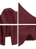 Casual Open Front Irregular Hem Plain Cardigan Vest