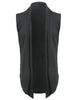 Casual Open Front Irregular Hem Plain Cardigan Vest