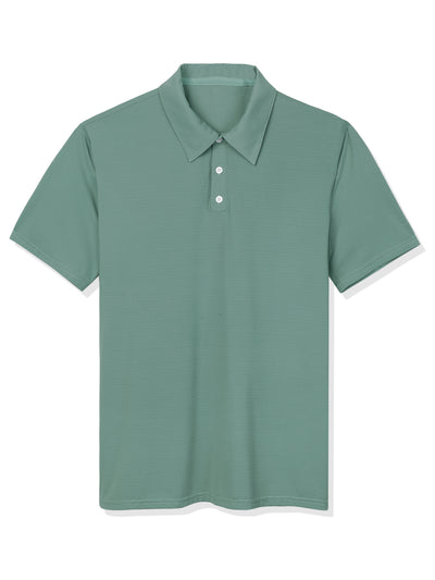Lapel Collar Short Sleeve Solid Color Polo T-shirt