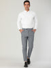 Classic Solid Color Mid Rise Full Length Dress Pants