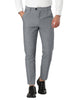 Classic Solid Color Mid Rise Full Length Dress Pants