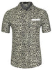 Cotton Relax Fit Leopard Short Sleeve Shirt