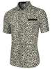 Cotton Relax Fit Leopard Short Sleeve Shirt