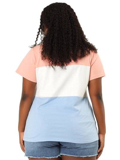 Polyester H Line Round Neck Short Sleeve T-shirt