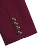 Smart Casual Notched Plaid Panel Button Blazer