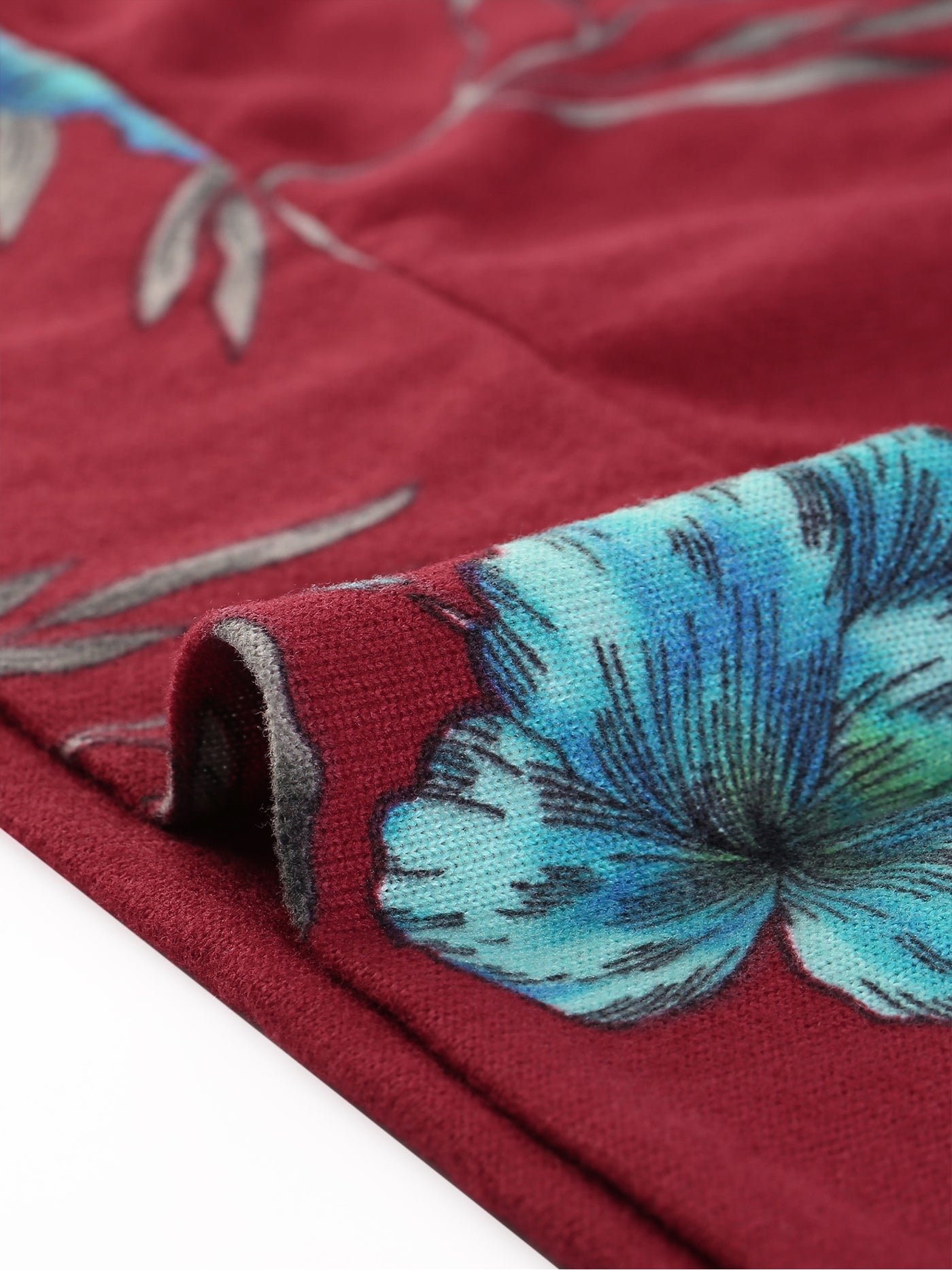 Bublédon Plus Size Lightweight Open Front Knit Floral Cardigans