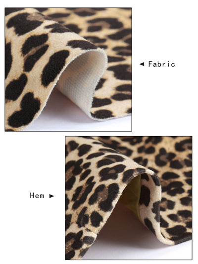 Retro Leopard Printed Luxury Notched Lapel Blazer