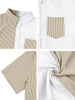 Casual Summer Button Cotton Patchwork Print Shirt