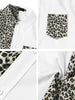 Casual Summer Button Cotton Patchwork Print Shirt