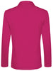Classic Notched Lapel Solid Long Sleeve Knit Blazer