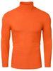 Casual Solid Turtleneck Pullover Long Sleeve Shirt