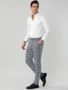 Casual Flat Front Check Business Dress Plaid Pants