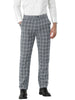 Casual Flat Front Check Business Dress Plaid Pants