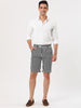 Casual Summer Striped Flat Front Chino Shorts